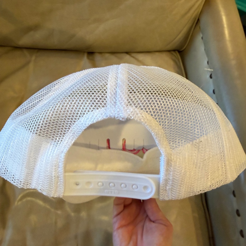 Ascot + Hart white “Happy Hour” trucker hat! Never worn! - Picture 4 of 4